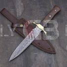DAMASCUS Steel Custom handmade hunting dagger Knife 13" A