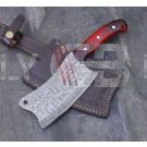  DAMASCUS STEEL CUSTOM HANDMADE CLEAVER 10" B 